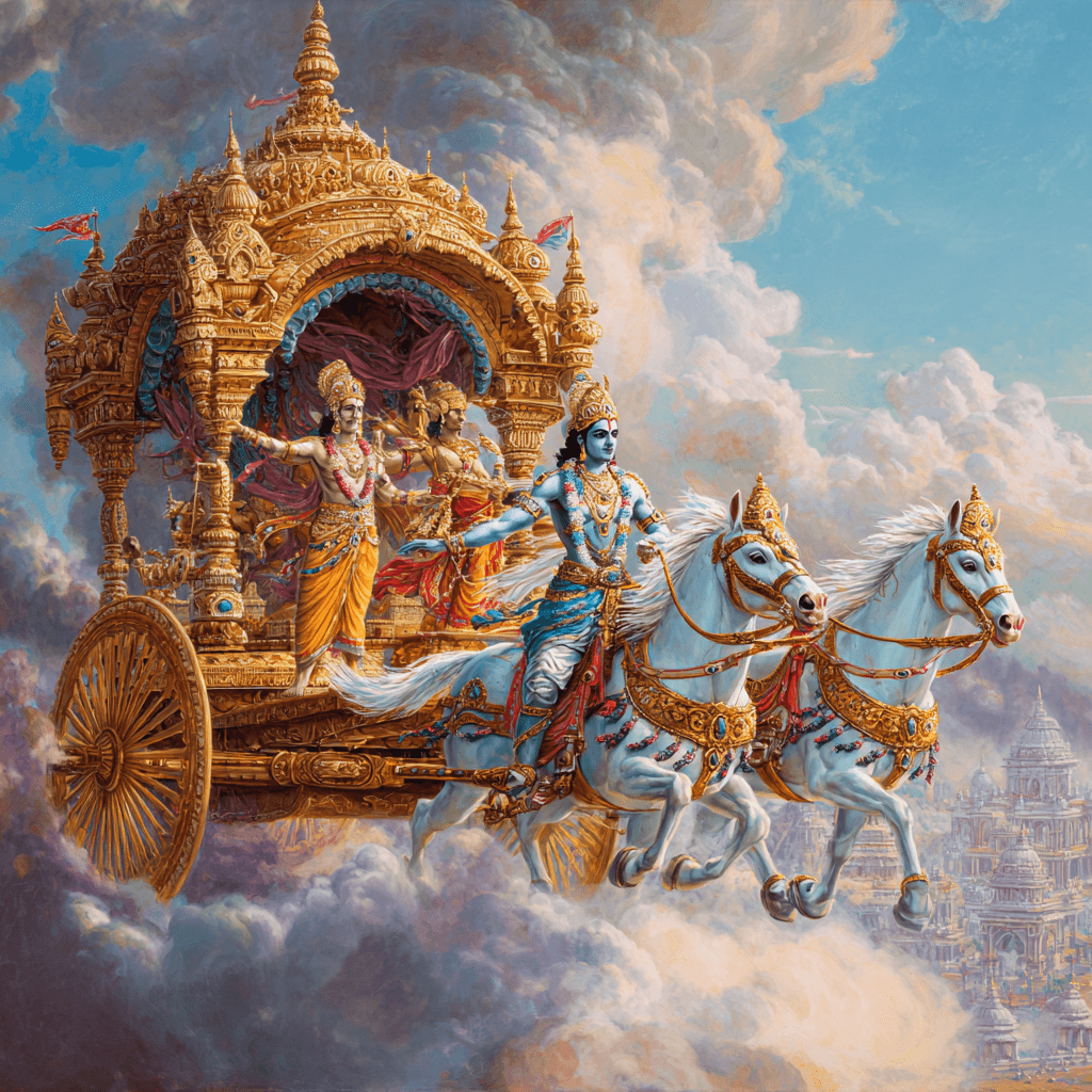 Krishna & Arjuna (Geeta) Wallpaper wallpapers