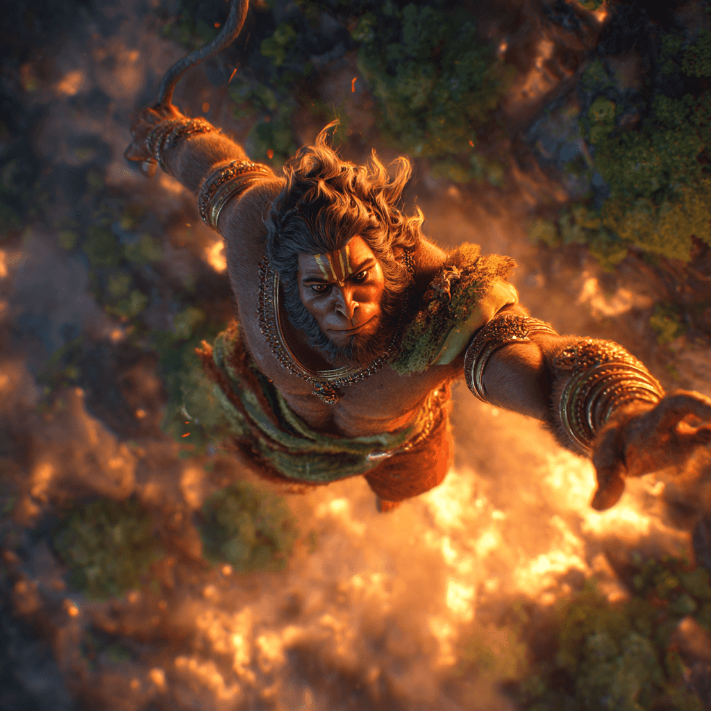 Hanuman in Lanka Wallpaper wallpapers