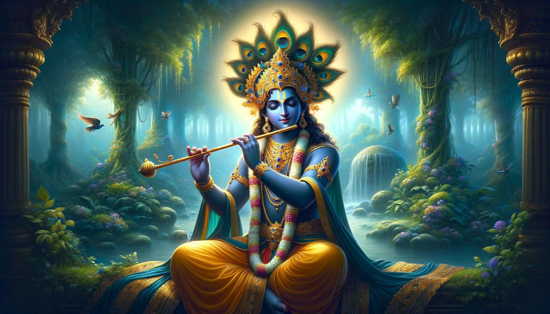 The Story of Lord Krishna Crown Peacock Feathers