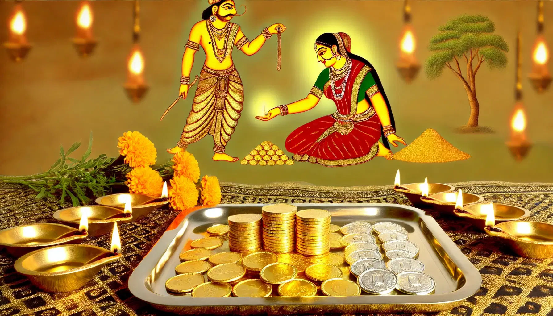 Dhanteras 2024 lakshmi kuber dhanvantari health wealth prosperity